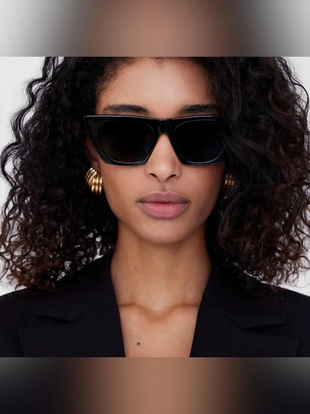 Anine Bing Paris Sunglasses Black *Flaw*